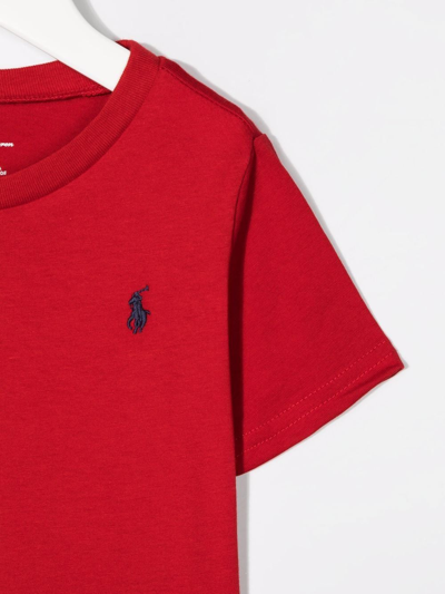 Shop Ralph Lauren Polo Pony Cotton T-shirt In Red