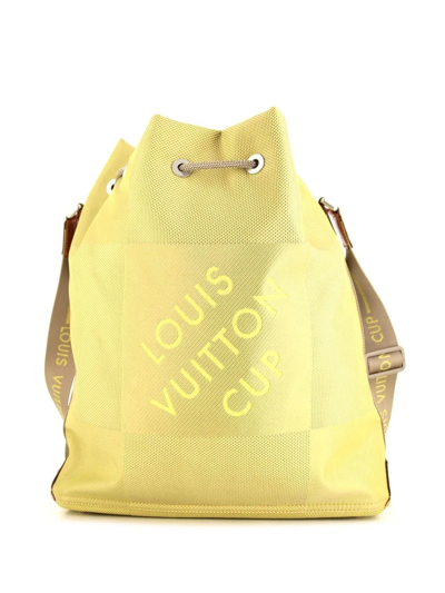 Pre-owned Louis Vuitton 2002 America's Cup Shoulder Bag In Yellow