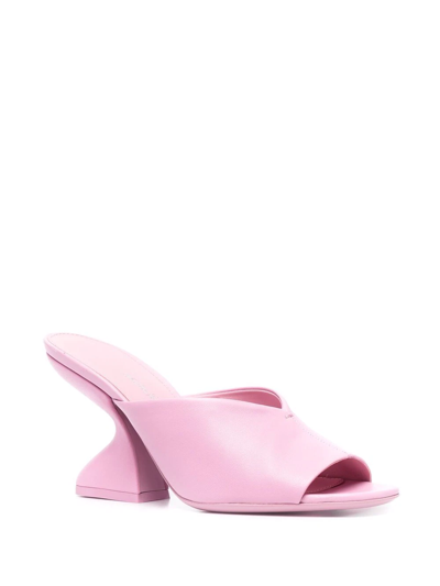 Shop Ferragamo Slip-on Leather Mules In Pink