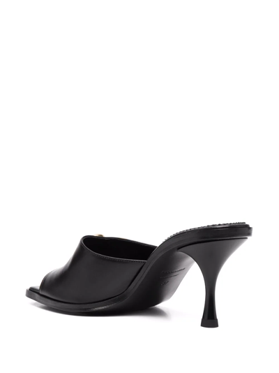 Dsquared2 D2 Statement Sandal In Leather In Black