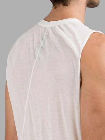 Shop Rick Owens Men's White Basic Sleeveless T-shirt