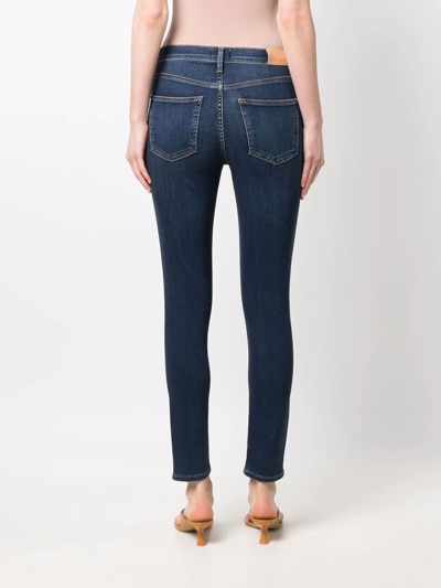 Citizens Of Humanity Skyla Mid Rise Cigarette Pant In Evermore In Blue