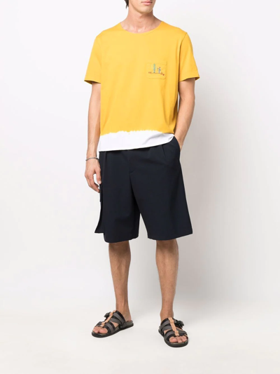 Shop Nick Fouquet Embroidered-design T-shirt In Yellow