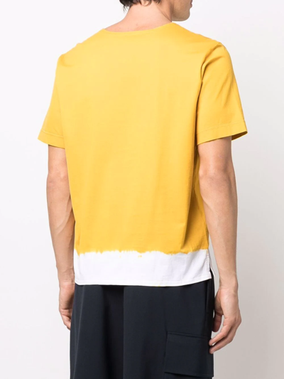 Shop Nick Fouquet Embroidered-design T-shirt In Yellow