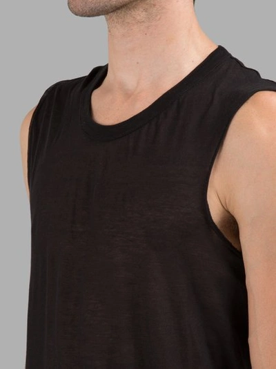 Shop Rick Owens Men's Black Basic Sleeveless T-shirt