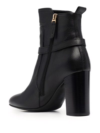 Shop Bally High-heel Leather Boots In Black