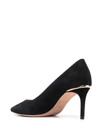 Shop Bally Pointed-toe Suede Pumps In Black