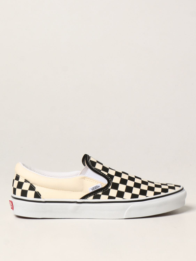 Shop Vans Classic Slip On Sneakers  In Canvas In Black