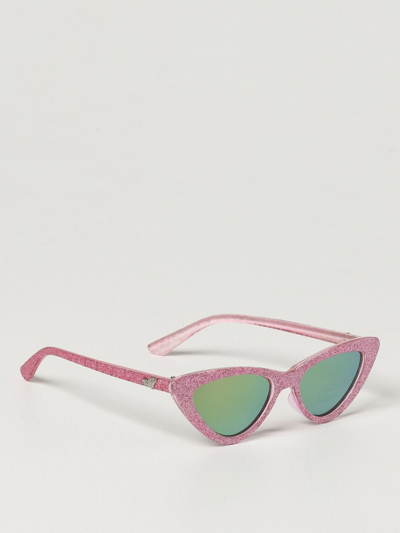 Shop Monnalisa Sunglasses In Pink