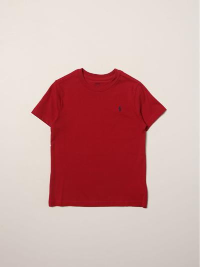 Shop Polo Ralph Lauren Cotton T-shirt In Red