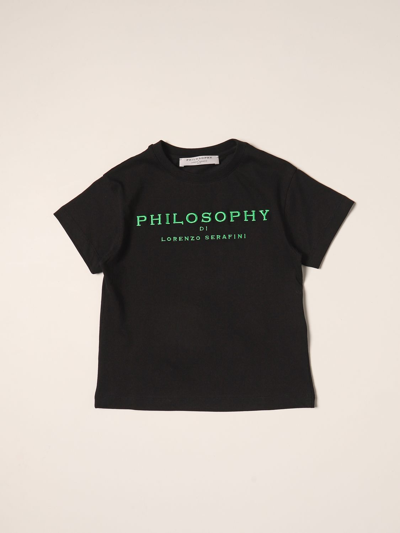 Shop Philosophy Di Lorenzo Serafini Logo T-shirt In Black