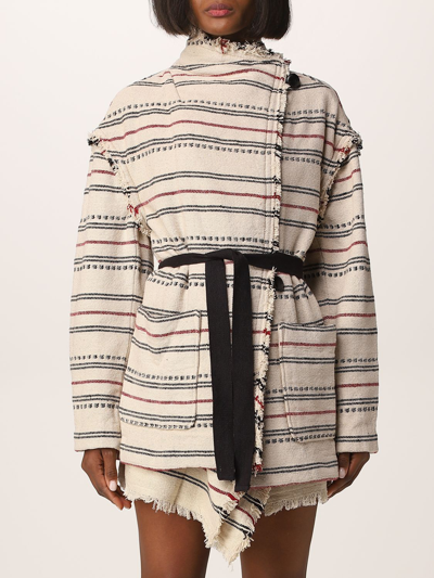 Isabel Marant Étoile Josialo Textured Cotton Jacket In Ecru