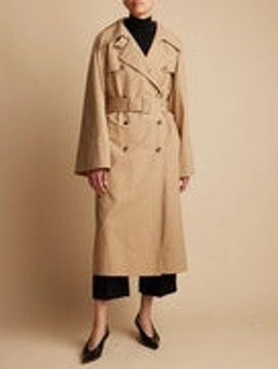 Shop Khaite Coats In Bright Khaki