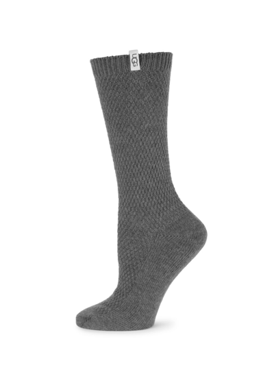Shop Ugg Women's Classic Boot Socks In Grey Heather