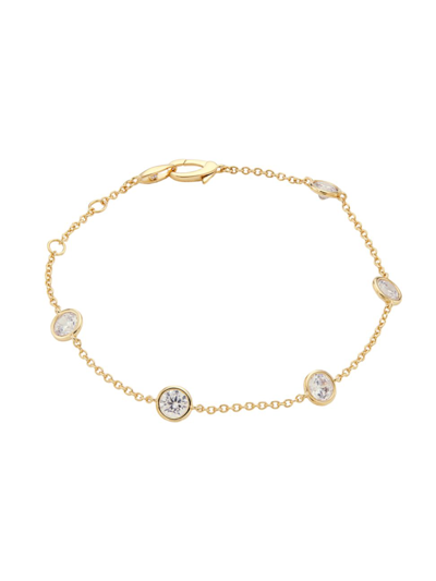 Shop Adriana Orsini Women's Elevate 18k-gold-plated Cubic Zirconia Classic Chain Bracelet