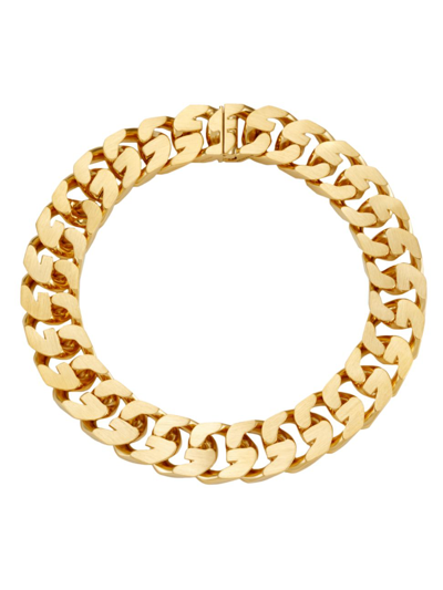 Shop Givenchy Men's G Chain Medium Goldtone Necklace In Golden Yellow