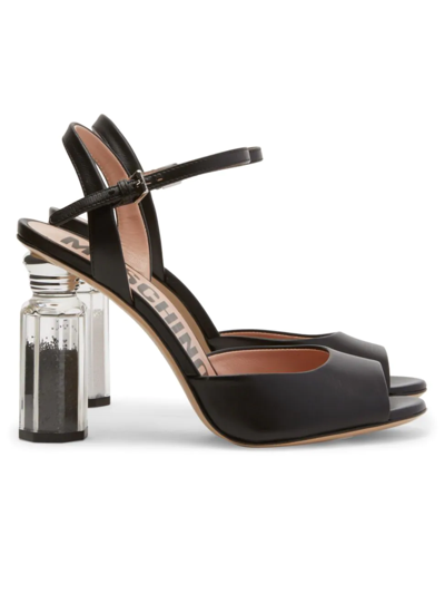 Shop Moschino Women's Salt & Pepper Shaker-heel Ankle-strap Sandals In Fantasy Color