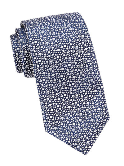 Shop Charvet Men's Confetti Woven Silk Tie In Navy White