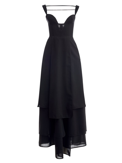 Shop A.w.a.k.e. Women's Multi-panel Tiered Dress In Black
