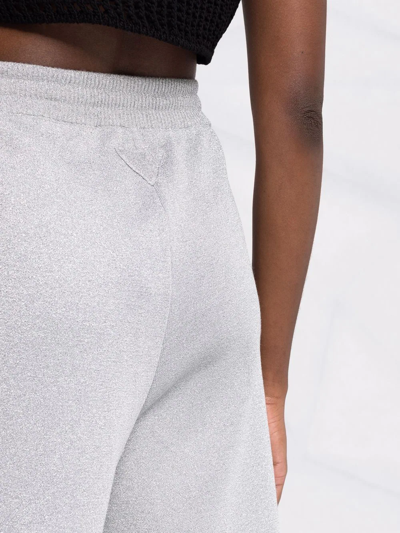 Shop Prada Straight-leg Track Pants In Grey