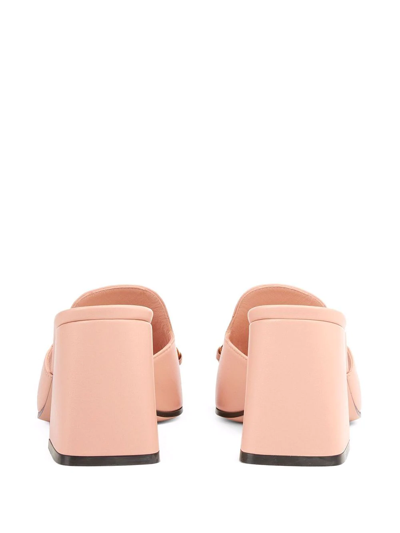 Shop Gucci Horsebit 75mm Mule Sandals In Pink