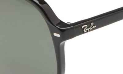 Shop Ray Ban 60mm Square Polarized Sunglasses In Black/ Polar Green
