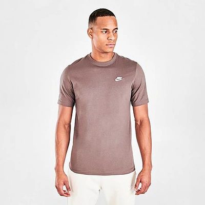 Shop Nike Sportswear Club T-shirt In Ironstone/white