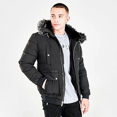 Pink Soda Sport Men's Supply & Demand Brisk Full-zip Puffer Jacket In  Black/black | ModeSens