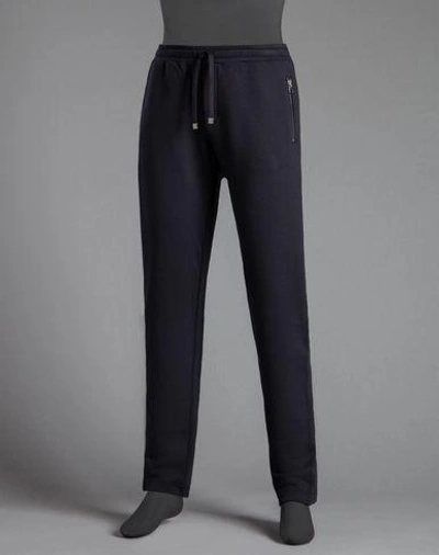 Shop Dolce & Gabbana Fleece Track Pants In Dark Blue
