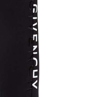 Shop Givenchy Boys Logo Print Joggers Black
