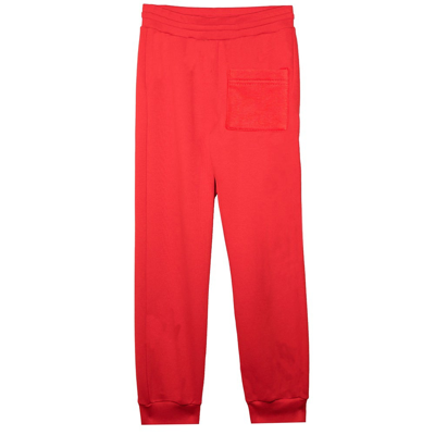 Givenchy Split Logo Drawstring Track Pants In Red