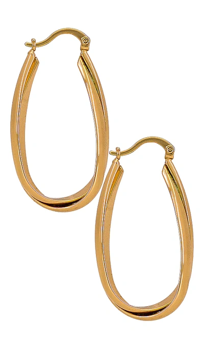 Ettika Oval Hoop Earring In Gold