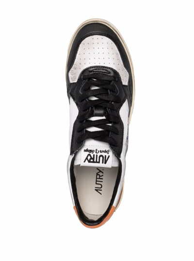 Shop Autry Low Multicolor Leather Sneakers