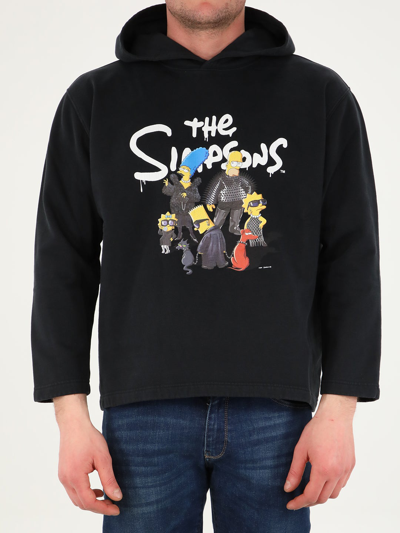 Shop Balenciaga The Simpsons Black Hoodie