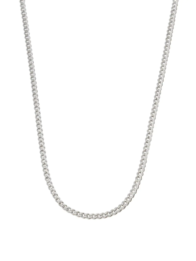 Shop Maria Black Saffi 50 Chain Necklace In Silver