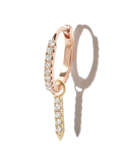 Maria Tash Mtash 18k Yg 7mm Dbl Side Dia Saph Etern In Gold