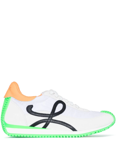 Shop Loewe Flow Runner Low-top Sneakers In White