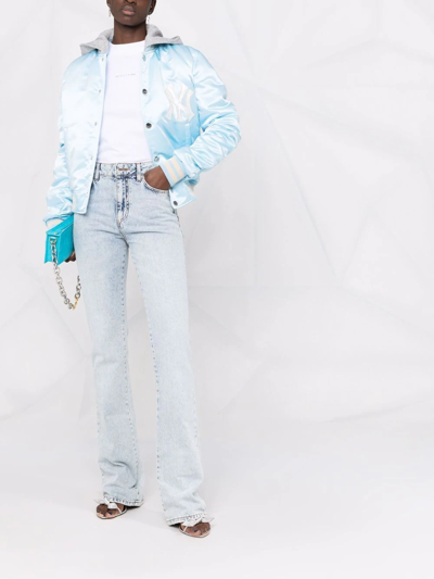 Philipp Plein High-waisted Flared Jeans In Blue