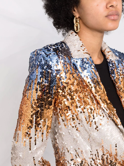 Philipp Plein Sequin Single-breasted Blazer In Black