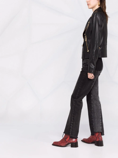 Philipp Plein Studded Biker Jacket In Black