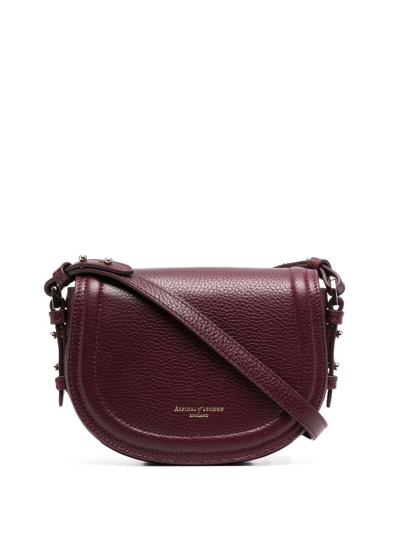 Shop Aspinal Of London Small Stella Satchel In Rot