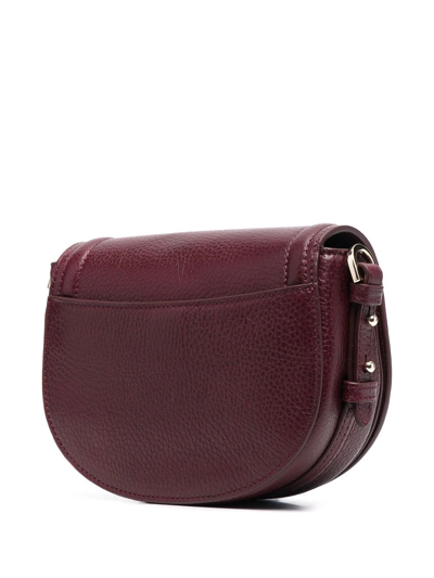 Shop Aspinal Of London Small Stella Satchel In Rot