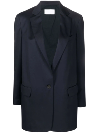 Fabiana Filippi Notched-lapel Single-breasted Blazer In Blau