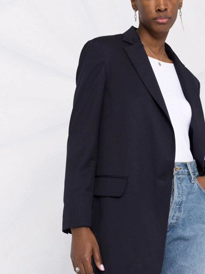 Fabiana Filippi Notched-lapel Single-breasted Blazer In Blau
