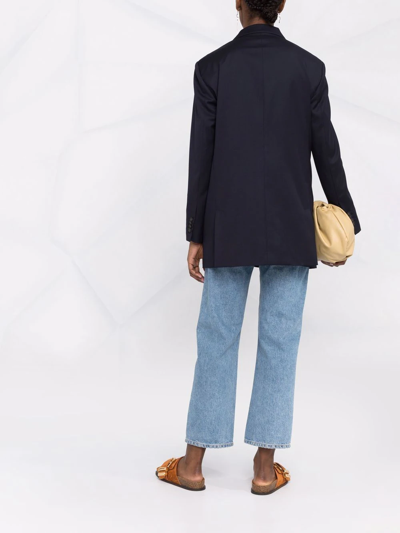 Fabiana Filippi Notched-lapel Single-breasted Blazer In Blau