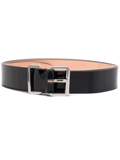 Shop Dsquared2 Logo-embossed Leather Belt In Schwarz