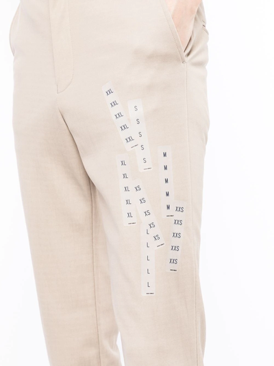 Shop Doublet High-waisted Straight-leg Trousers In Braun