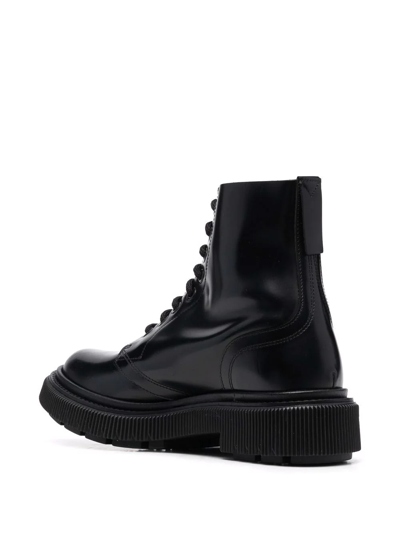 Shop Adieu Type 165 Leather Ankle Boots In Schwarz