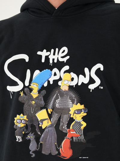 Shop Balenciaga The Simpsons Black Hoodie
