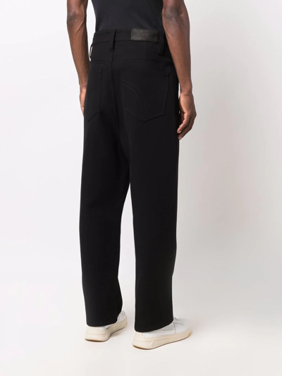 Shop Ami Alexandre Mattiussi Wide-leg Jeans In Black